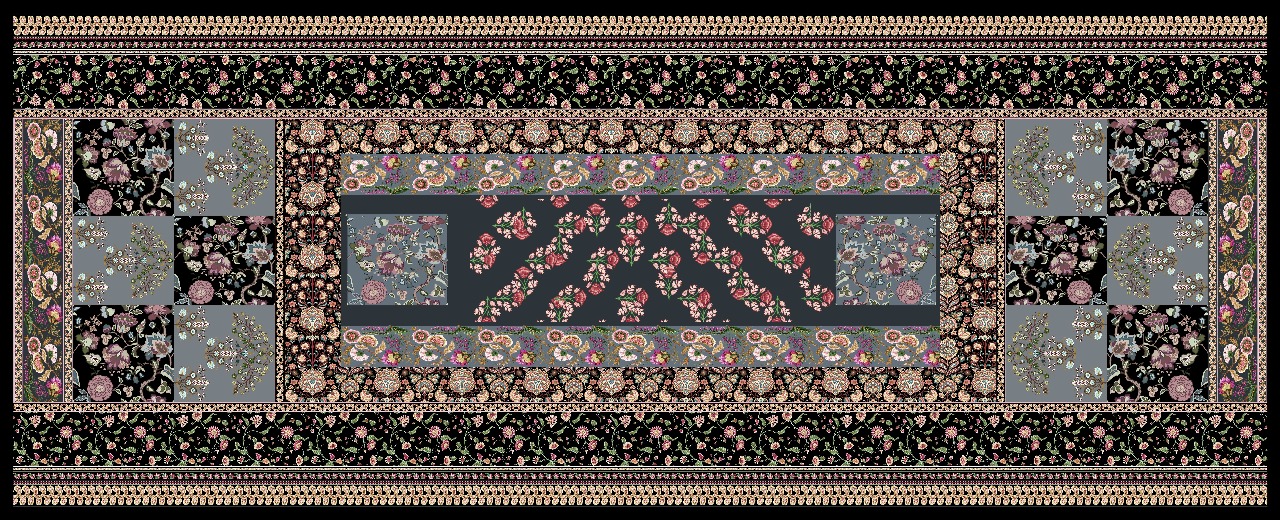 Shaam Gulabi Mirror-Embellished Chinon Dupatta