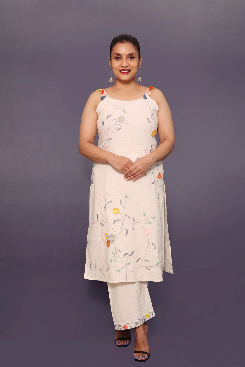 Zoe – 3 Piece Salwar Suit (Ivory)