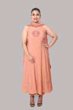 Mia – 3-Piece Salwar Suit (Peach)
