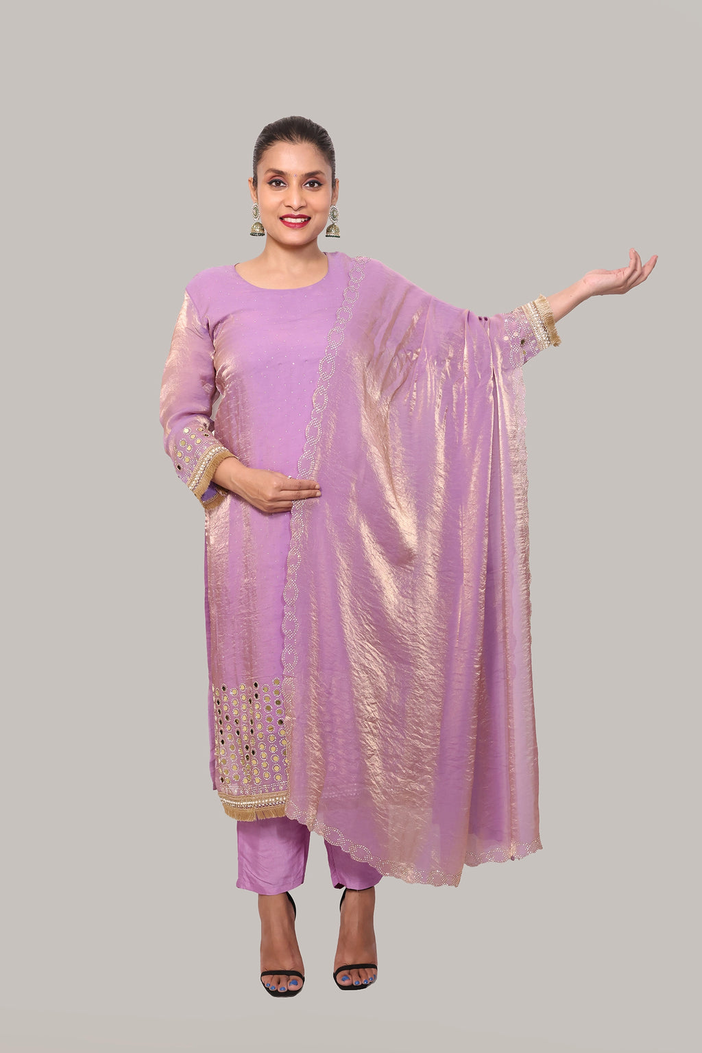 Lyla – 3-Piece Salwar Suit (Lilac)