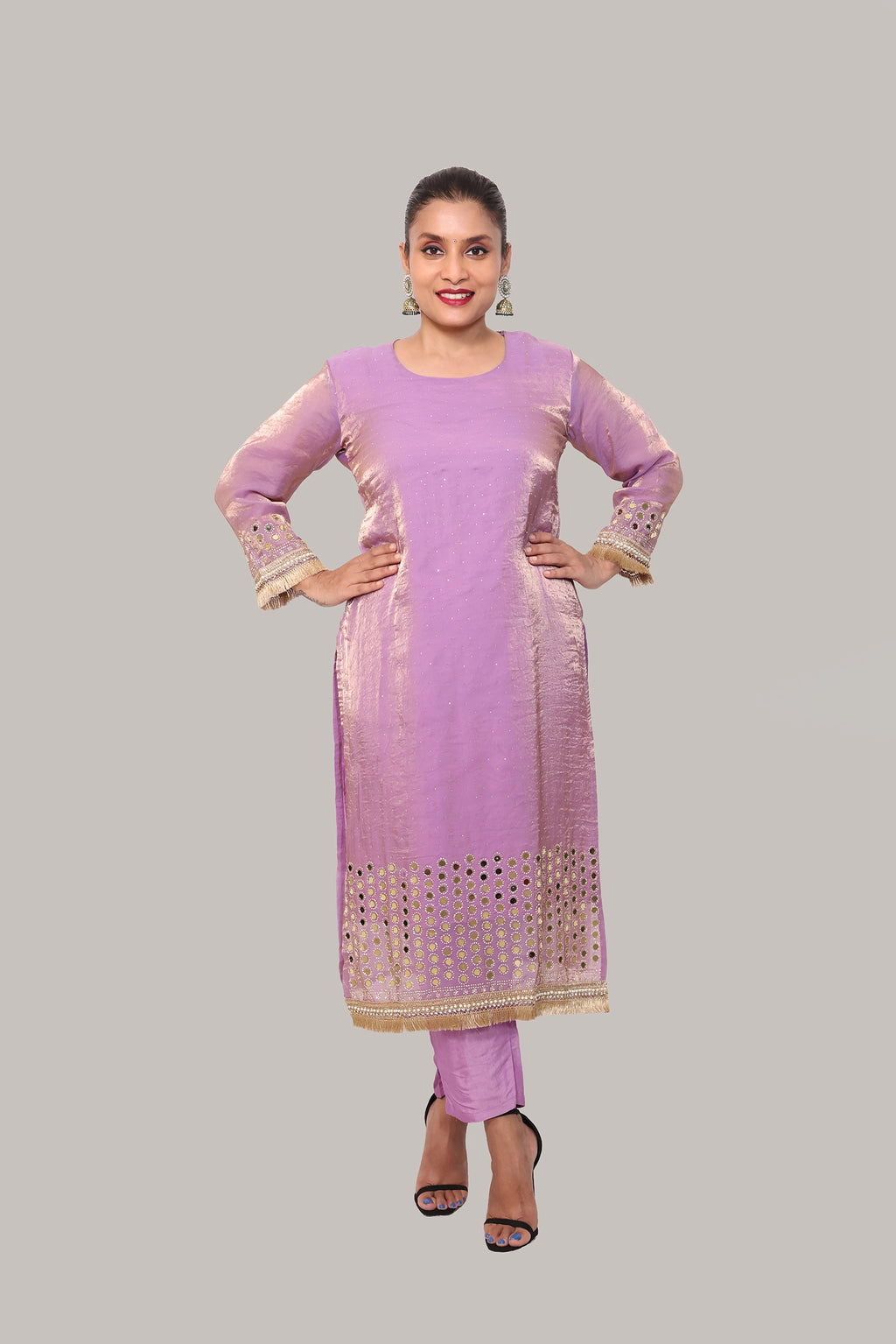 Lyla – 3-Piece Salwar Suit (Lilac)