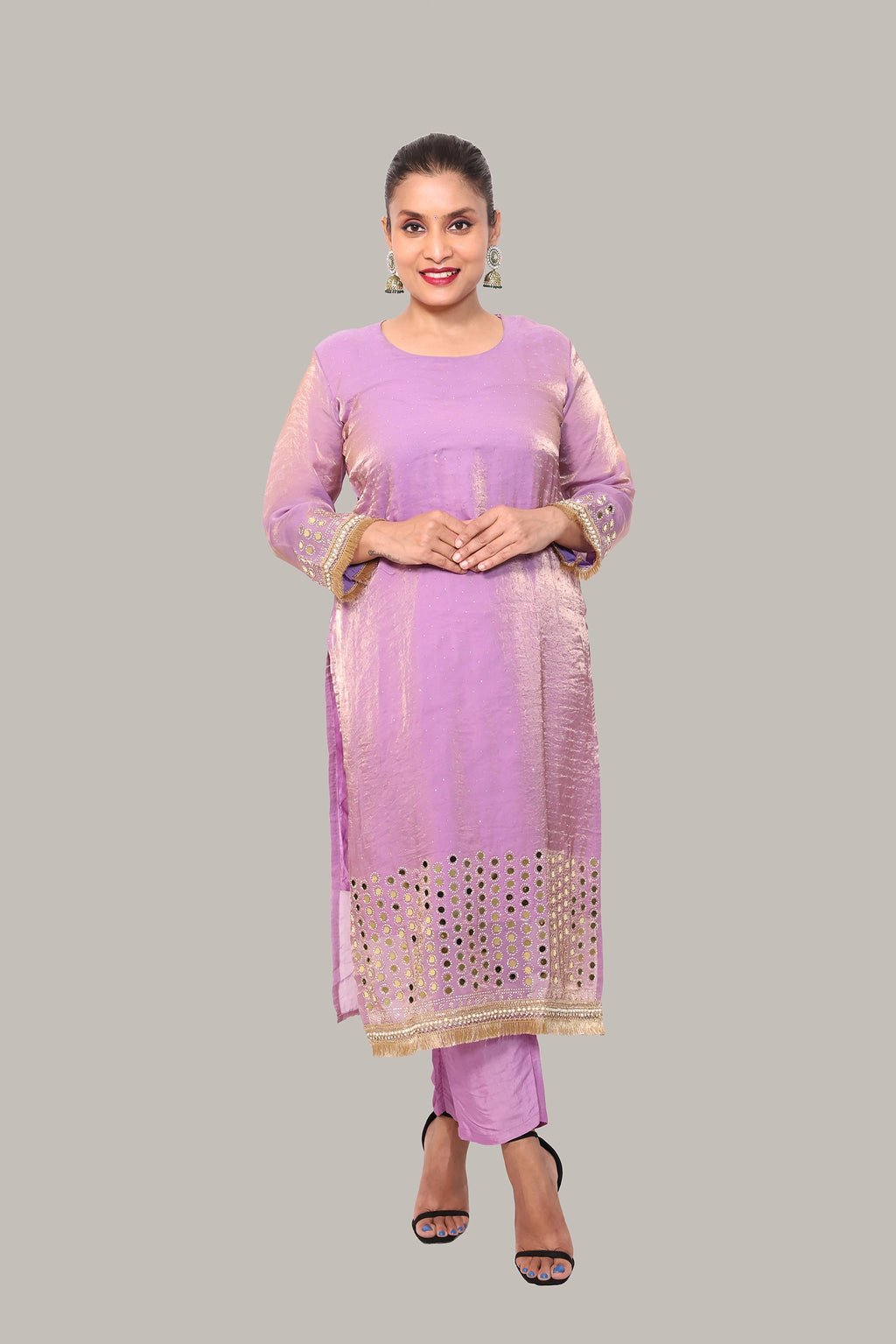 Lyla – 3-Piece Salwar Suit (Lilac)