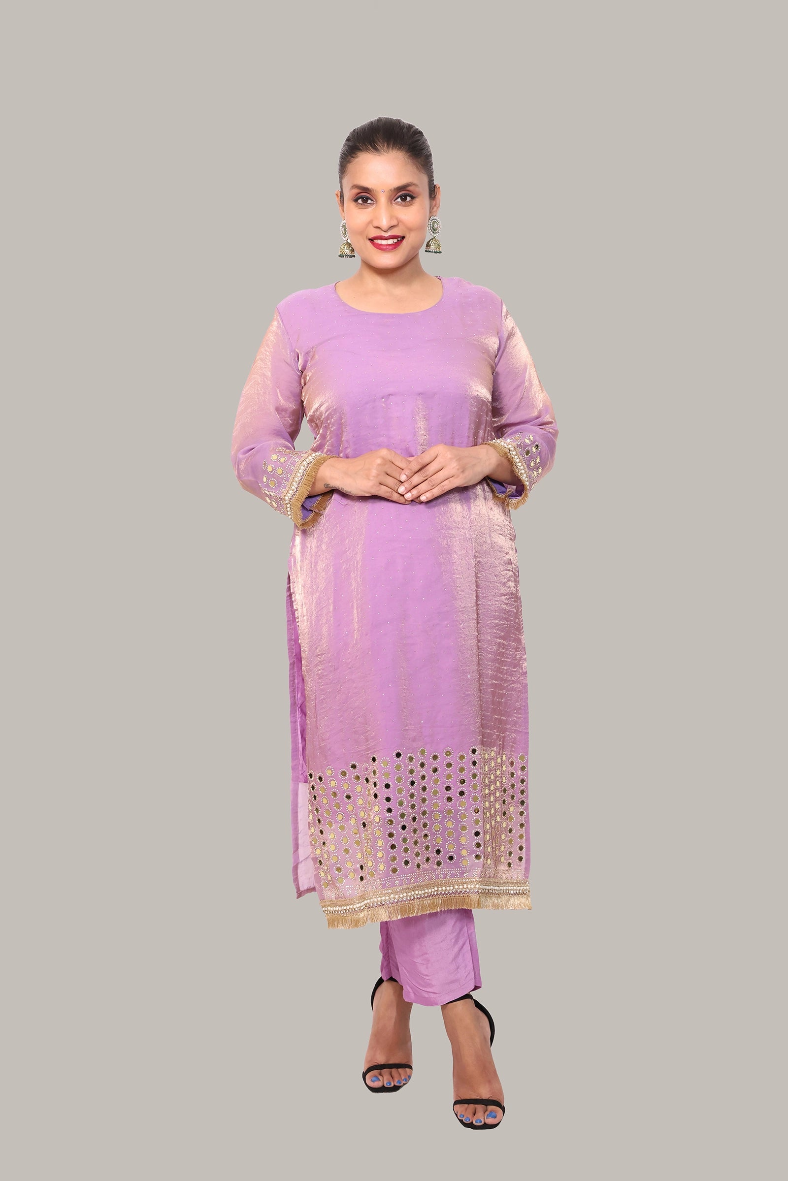 Lyla – 3-Piece Salwar Suit (Lilac)