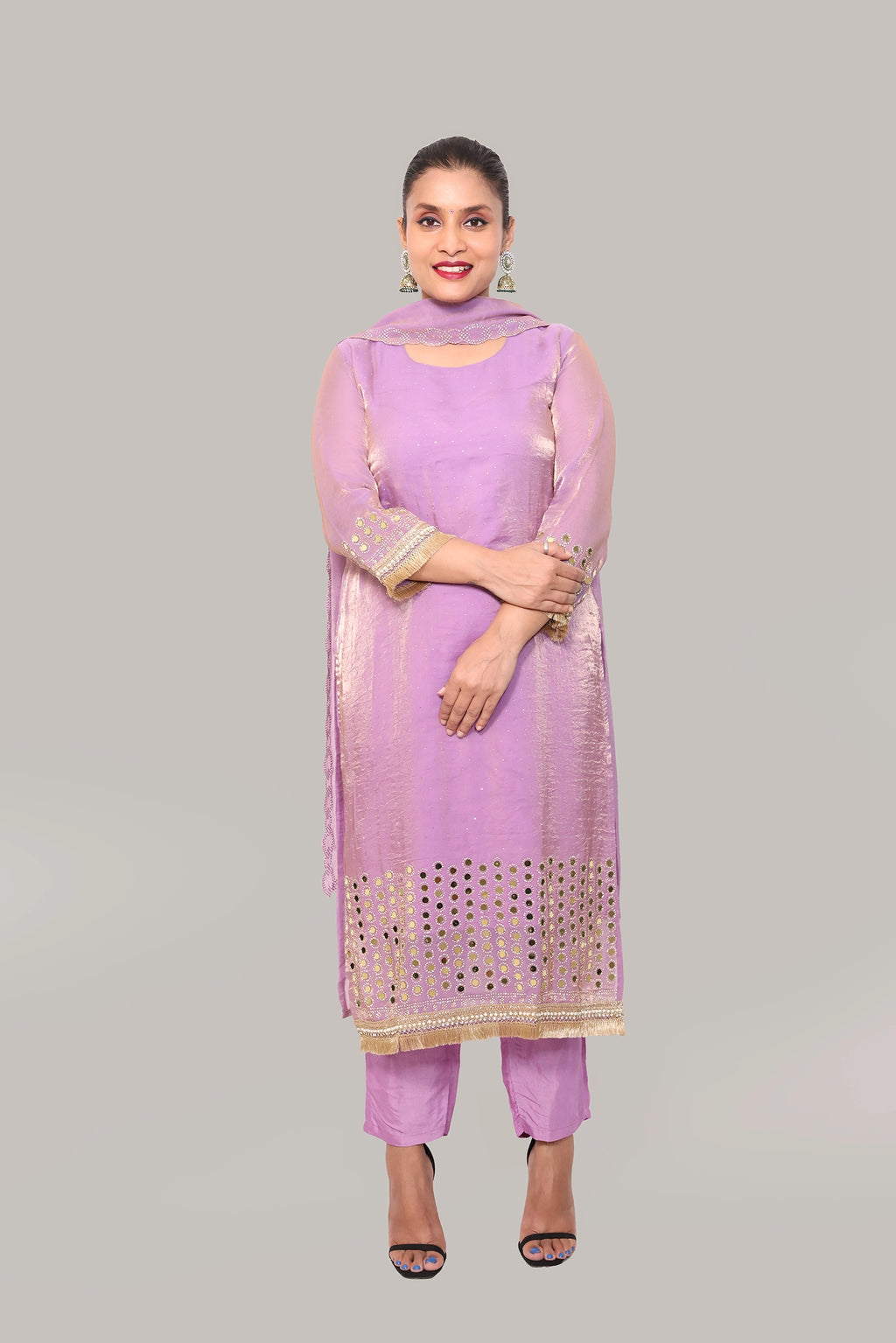 Lyla – 3-Piece Salwar Suit (Lilac)