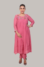 Ruby – 3 Piece Salwar Suit (Pink)