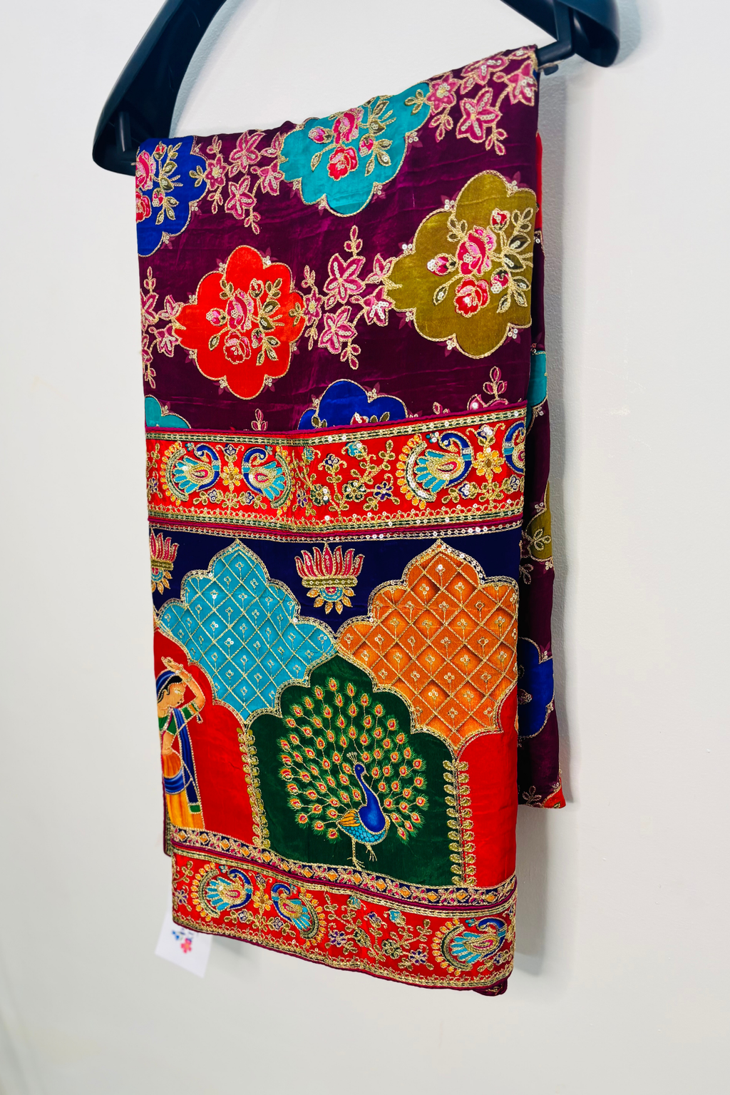 Morbagh - Multicolor Crepe Dupatta