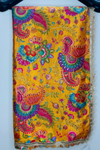 Kesar Gulnaaz - Yellow Crepe Dupatta
