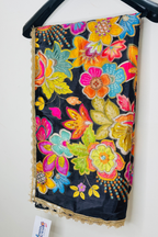 Raagini - Black Crepe Dupatta