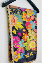 Raagini - Black Crepe Dupatta