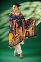 Noorangi Raas Mirror-Embellished Chinon Dupatta