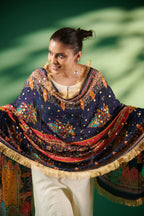 Noorangi Raas Mirror-Embellished Chinon Dupatta