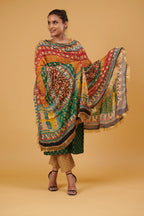 Vasundhara Mirror-Embellished Chinon Dupatta
