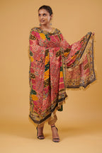Rangriti Mirror-Embellished Chinon Dupatta
