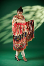 Rajvalli Mirror-Embellished Chinon Dupatta