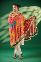 Varnika Mirror-Embellished Chinon Dupatta