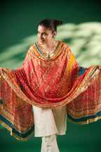 Varnika Mirror-Embellished Chinon Dupatta