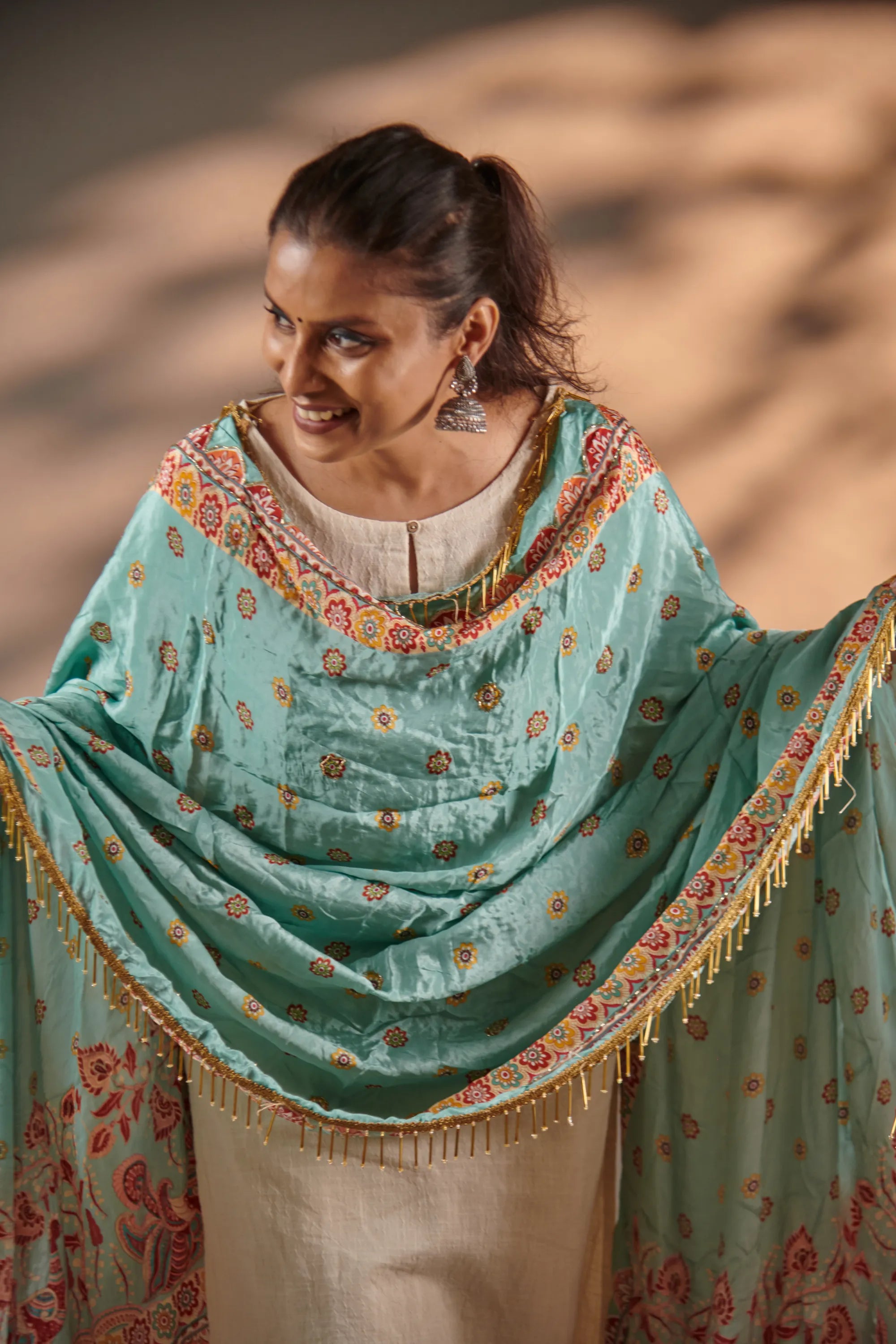 Tarangini Pure Crepe Handwork Dupatta