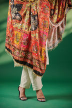 Rajkumari Mirror-Embellished Jacquard Dupatta