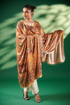 Noor-e-Zamīn Mirror-Embellished Jacquard Dupatta