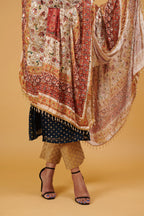 Zehraan Mirror-Embellished Jacquard Dupatta