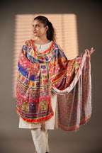 Rajwada Mirror-Embellished Jacquard Dupatta