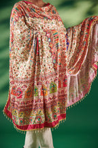 Sheesh Mahal Mirror-Embellished Jacquard Dupatta