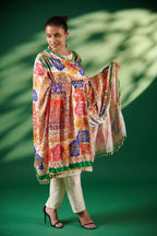Gulzaar Mahal Mirror-Embellished Jacquard Dupatta