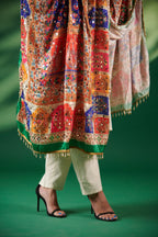 Gulzaar Mahal Mirror-Embellished Jacquard Dupatta