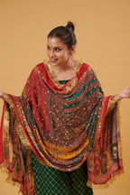 Rang Saaj Mirror-Embellished Chinon Dupatta