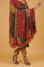 Rang Saaj Mirror-Embellished Chinon Dupatta