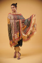 Gulrang Mirror-Embellished Chinon Dupatta