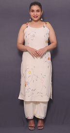 Zoe – 3 Piece Salwar Suit (Ivory)