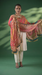 Varnika Mirror-Embellished Chinon Dupatta