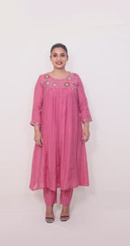 Ruby – 3 Piece Salwar Suit (Pink)