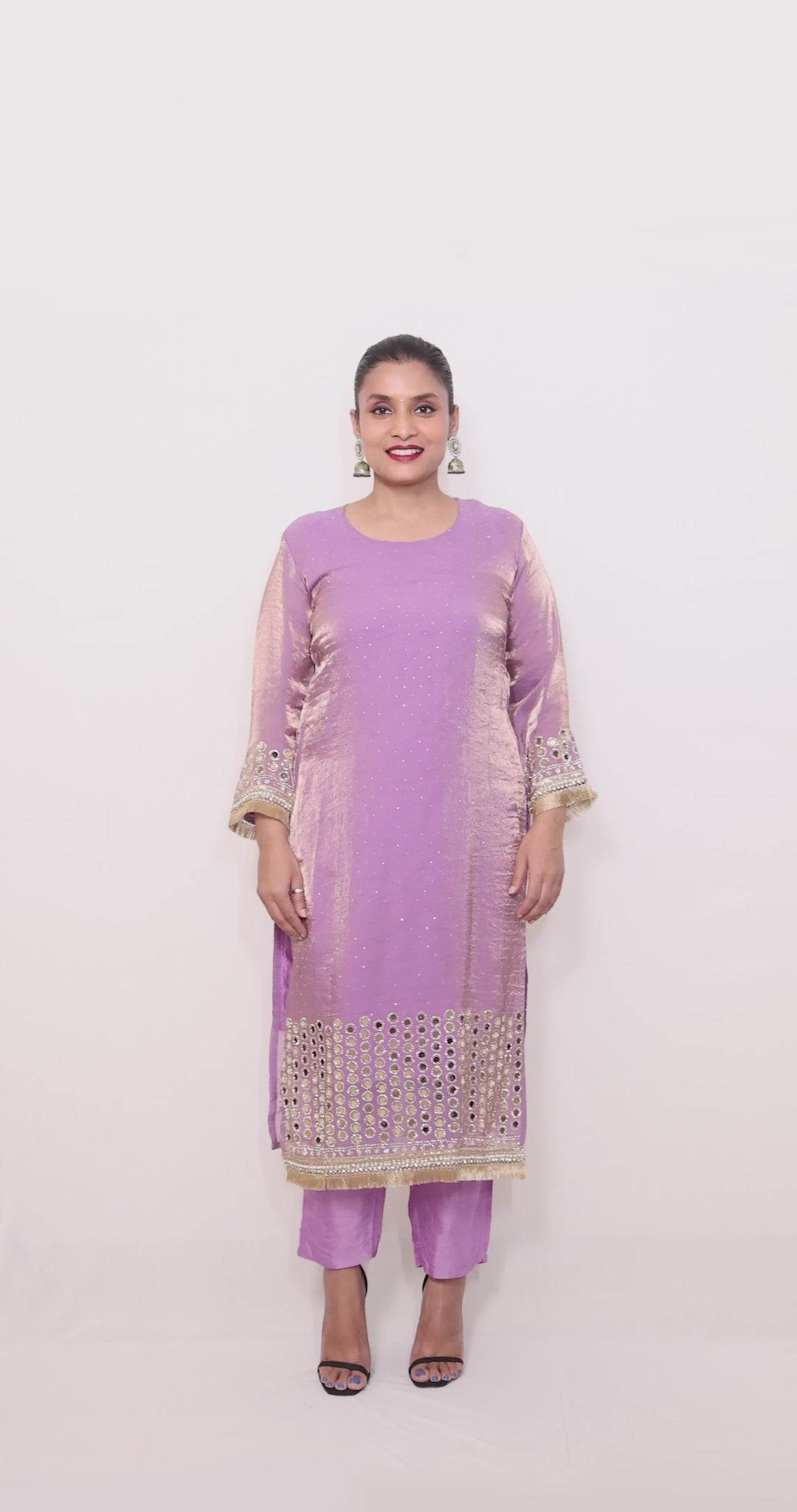 Lyla – 3-Piece Salwar Suit (Lilac)