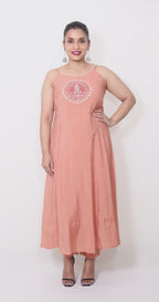 Mia – 3-Piece Salwar Suit (Peach)