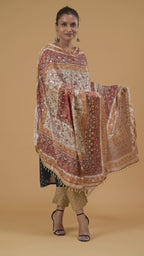 Zehraan Mirror-Embellished Jacquard Dupatta