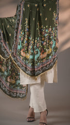 Raagvalli Pure Crepe Handwork Dupatta