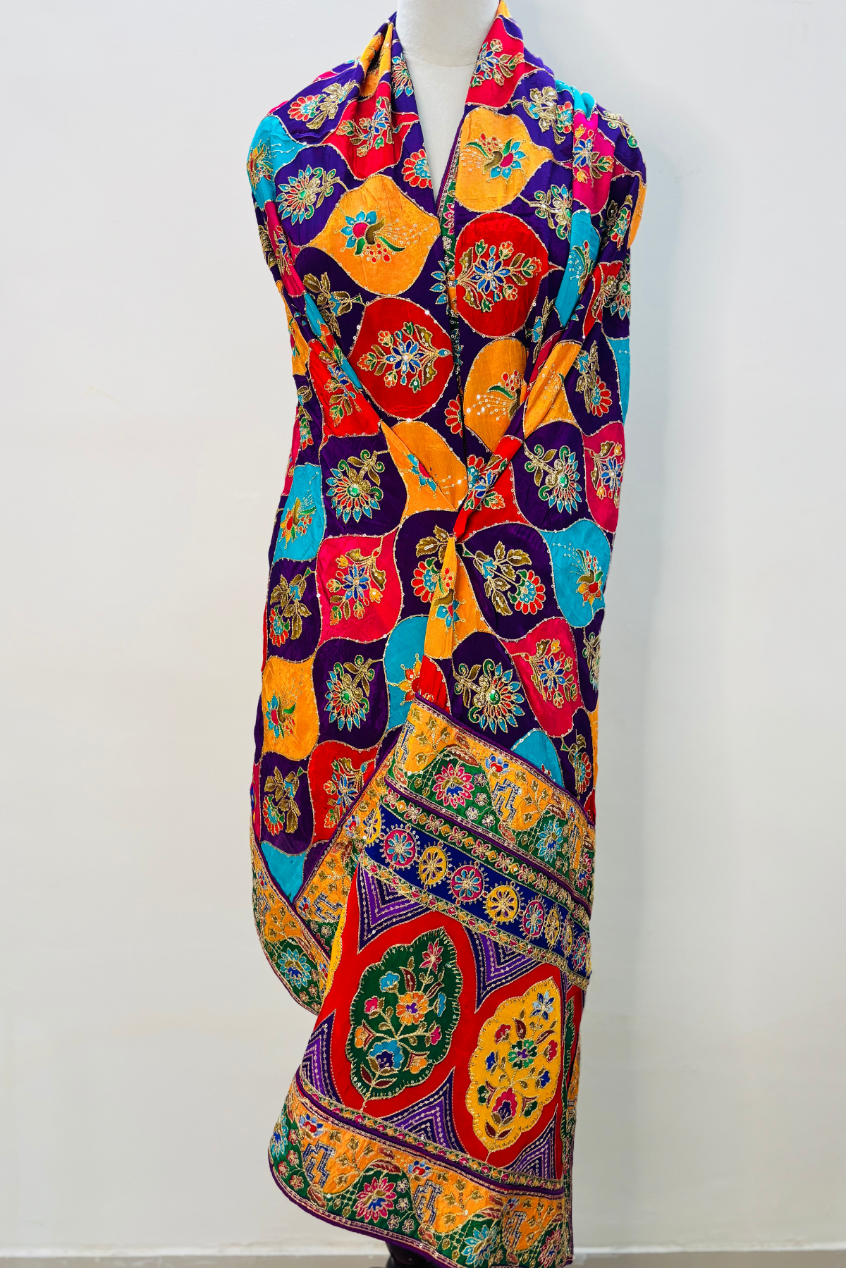 Suhana - Multicolor Crepe Dupatta