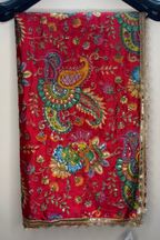 Ruhani - Red Crepe Dupatta