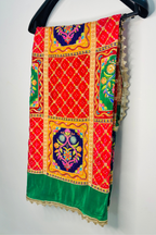 Meherbaan - Multicolor Crepe Dupatta