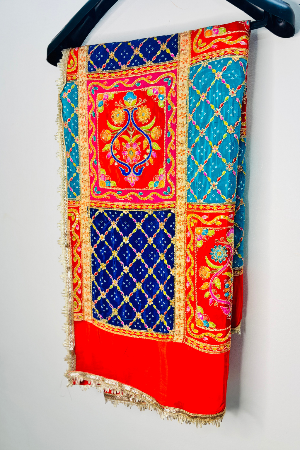Afsana - Multicolor Crepe Dupatta