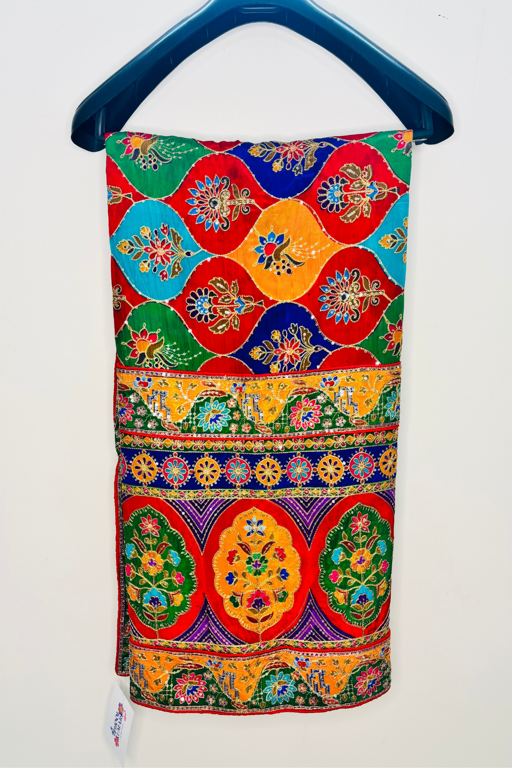 Aarunya - Multicolor Crepe Dupatta