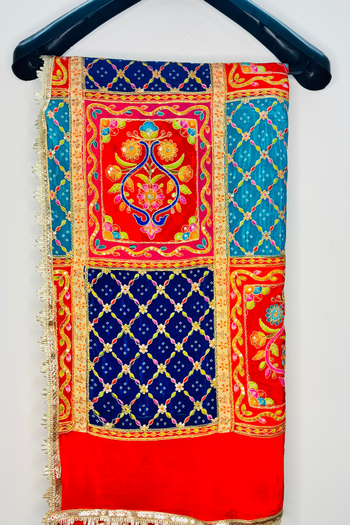 Afsana - Multicolor Crepe Dupatta